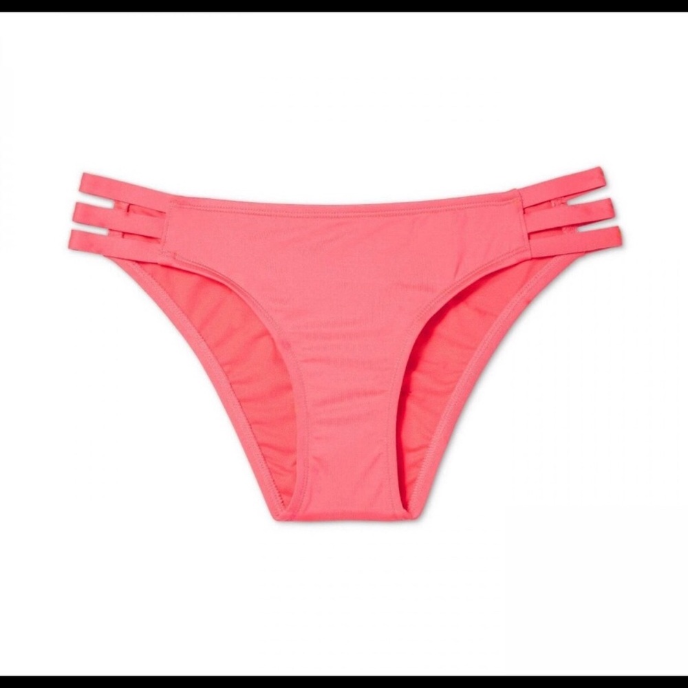 NWT Shade & Shore Hipster Bikini Bottom Coral-XL